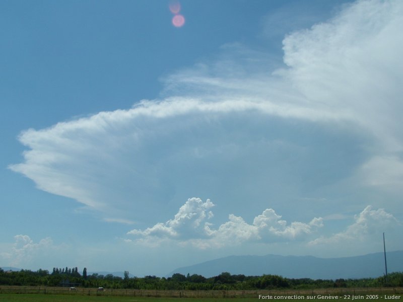 Forte convection sur Genve le 22 juin 2005