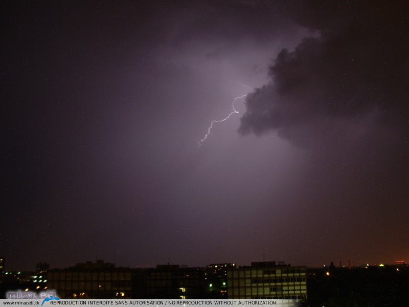 Photo des orages du 24 juin 2005