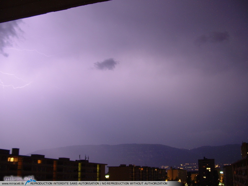 Photo des orages du 24 juin 2005