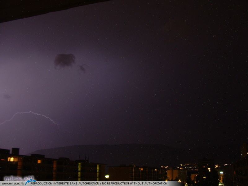 Photo des orages du 24 juin 2005