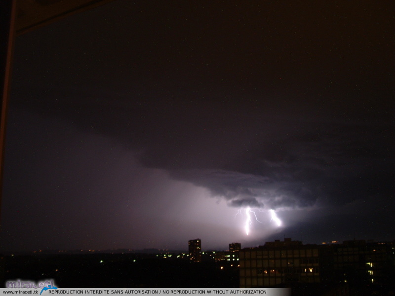 Photo des orages du 24 juin 2005